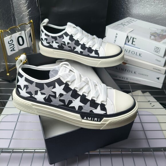 AMIRI Classic black and white canvas shoes - Picture 5 of 5